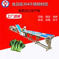 2022年最新款蔬菜清洗切配流水線，凈菜加工生產(chǎn)線設(shè)備